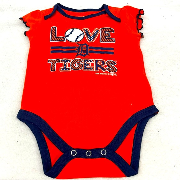 MLB Other - Detroit tigers baseball new onesie baby girl sz 6/9mos